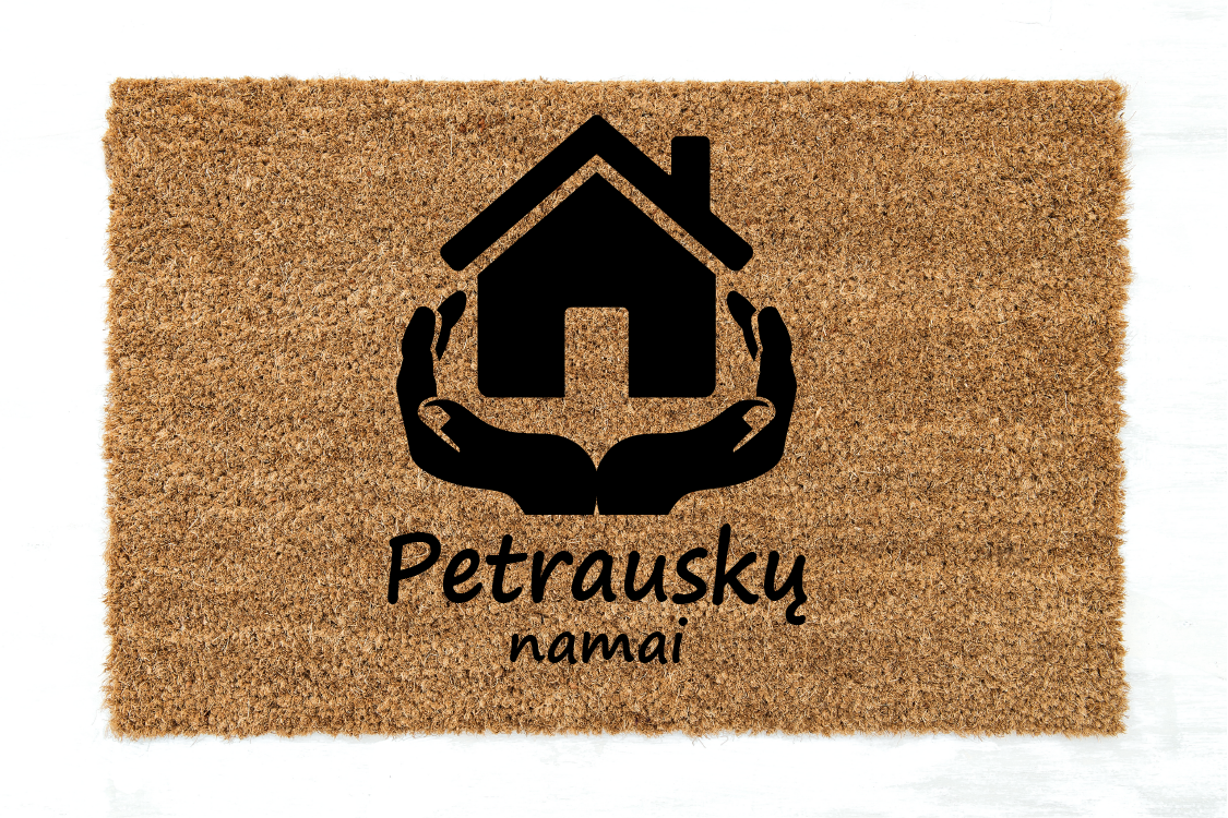 "Jūsų pavardė" namai  kilimėlis